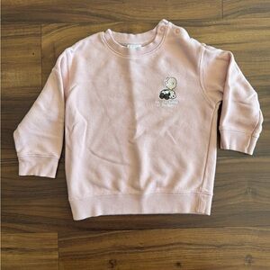Uniqlo Snoopy Kids Pink Sweatshirt Size 3T